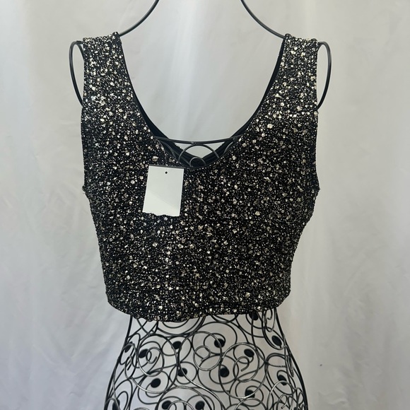 NWT Soprano metallic speckled cropped tank top size XL - Picture 4 of 7